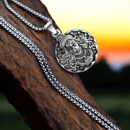 Hanuman Ji Pendant Oxodaised Silver Chain